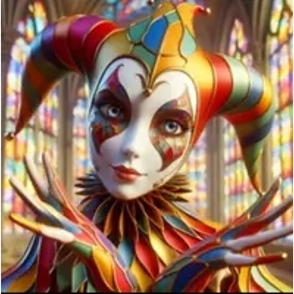 Diamond Art    Clown   10 X 10 in       Materials Included    Adult